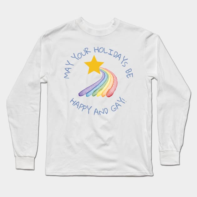 Gay Holidays Long Sleeve T-Shirt by Random Designs